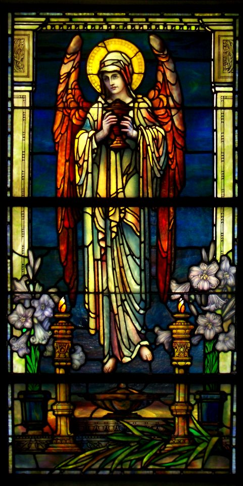 Stained Glass, Scaife Mausoleum, Allegheny Cemetery, 2015-05-06