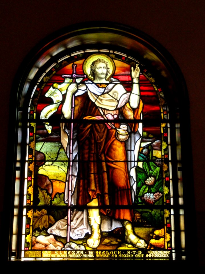 Stained glass - Eleazar Wheelock - Rollins Chapel (Dartmouth College) - DSC09037