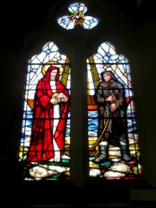 Stained glass, St Mary and St Peter, Pett 01