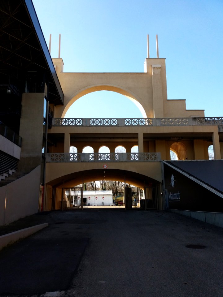 Stade de Gerland - Arche principale nord, de l'intérieur