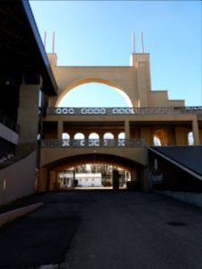 Stade de Gerland - Arche principale nord, de l'intérieur
