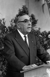 Staatssecretaris M.J. Keijzer houdt een toespraak, Bestanddeelnr 921-6586