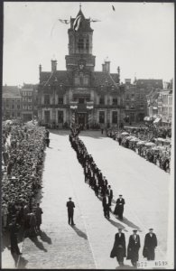 Stadhuizen, erepromoties, Grote Markt, Bestanddeelnr 073-0598