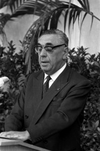 Staatssecretaris M.J. Keijzer houdt een toespraak, Bestanddeelnr 921-6585