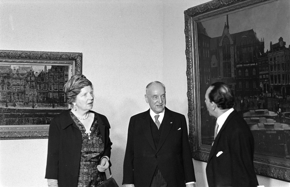 Staatsbezoek van Oostenrijkse Bondspresident Dr. A. Scharf Den Haag . Bezoek Ste, Bestanddeelnr 912-4807