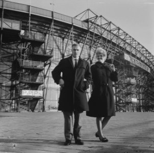 Stadions, voetbal, Bild, Harry, Bestanddeelnr 918-4047