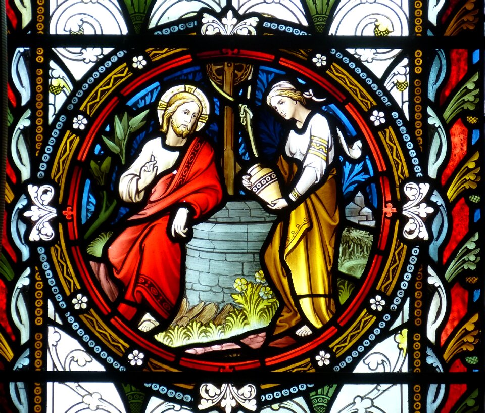 Stained glass faith image