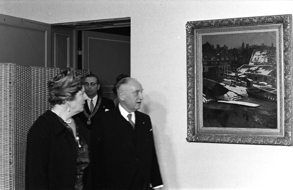 Staatsbezoek van Oostenrijkse Bondspresident Dr. A. Scharf Den Haag . Bezoek Ste, Bestanddeelnr 912-4808