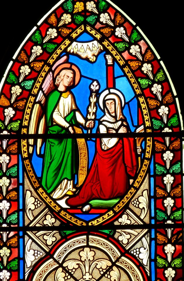 Stained glass faith image