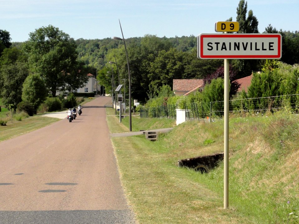 Stainville (Meuse) city limit sign