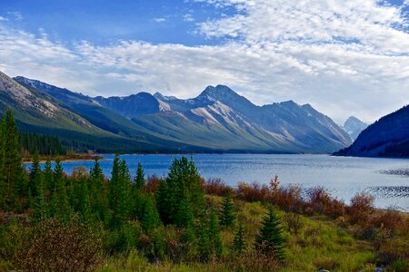 Nature landscape mountain lake photo