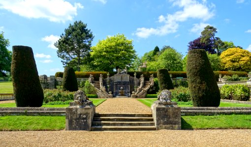 Stairway on the Terrace Gardens - Bowood House - Wiltshire, England - DSC00668