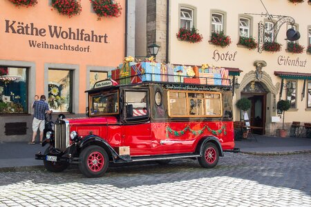 Christmas market historic center decoration