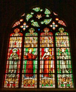 Stained-glass window of Sint-Quintinuskathedraal 2010-02-27 01