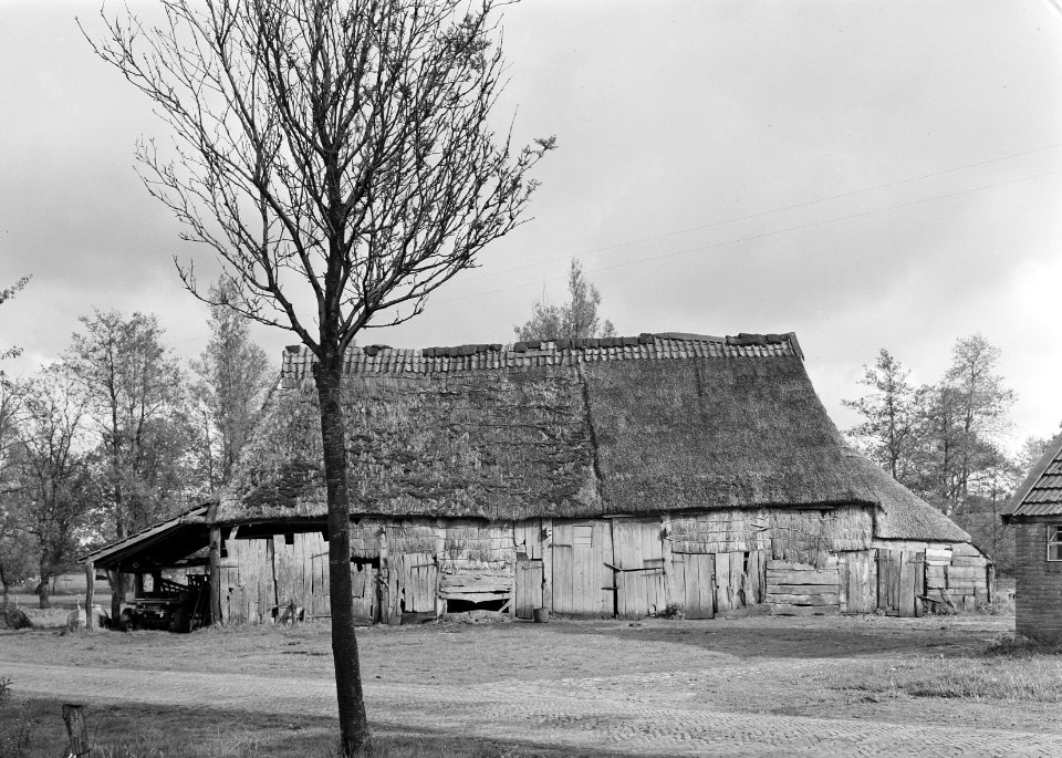 Stallen en schuren, schuren, drentse schuur, Bestanddeelnr 162-0673
