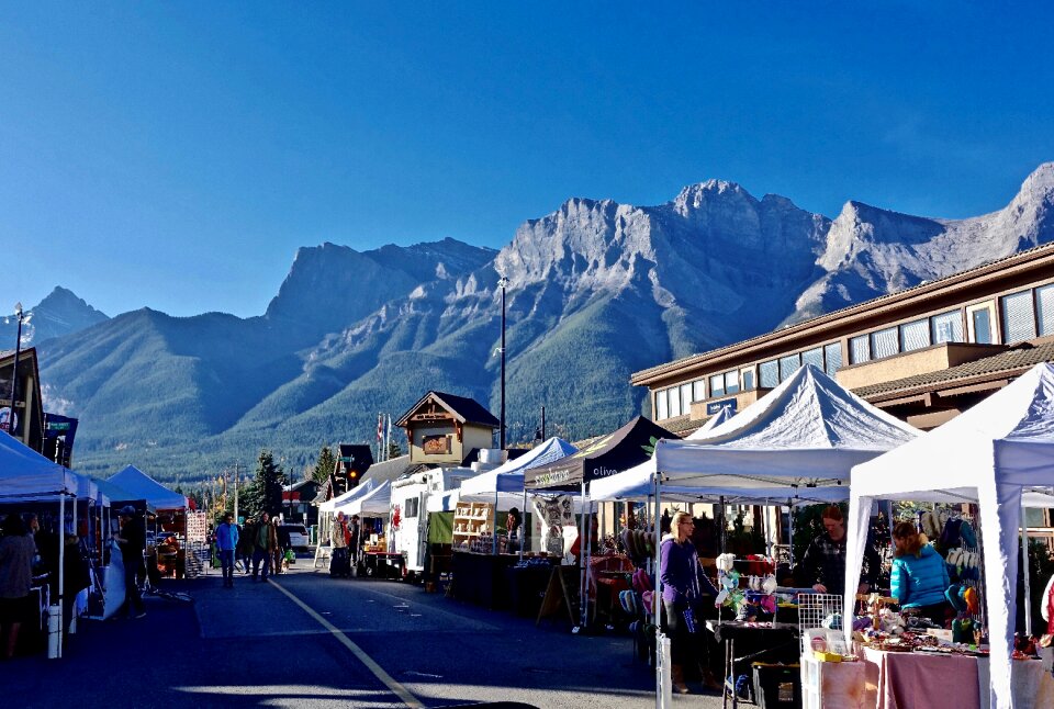Shopping main street farmers market