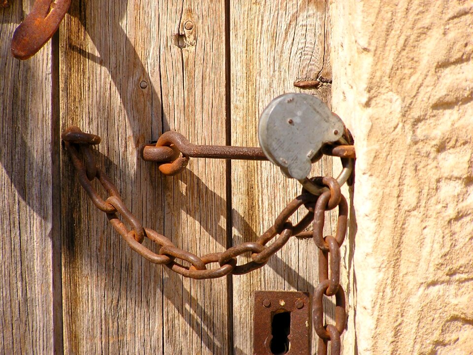 Metal closed locked