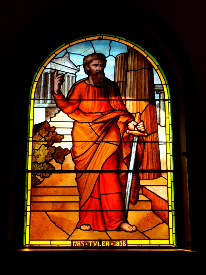 Stained glass - Tyler - Rollins Chapel (Dartmouth College) - DSC09042