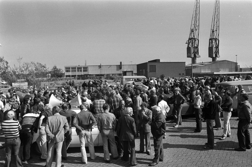 Stakers worden toegesproken voor havenbedrijf VCU, Bestanddeelnr 930-4274