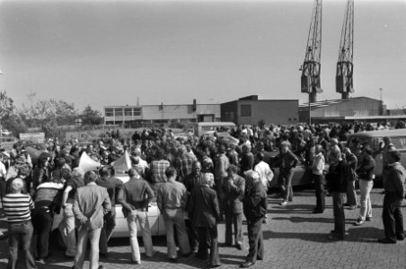 Stakers worden toegesproken voor havenbedrijf VCU, Bestanddeelnr 930-4274
