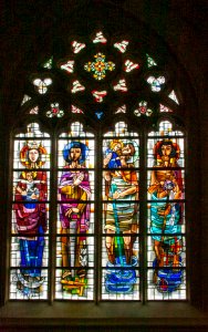 Stained-glass window of Sint-Quintinuskathedraal 2010-02-27 10