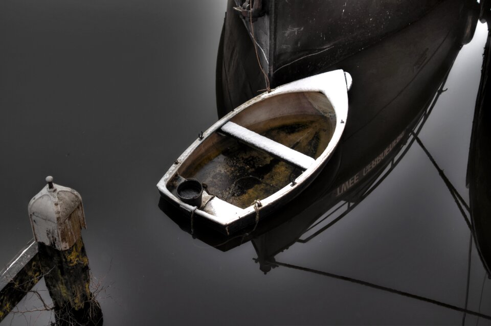 Reflection small ship