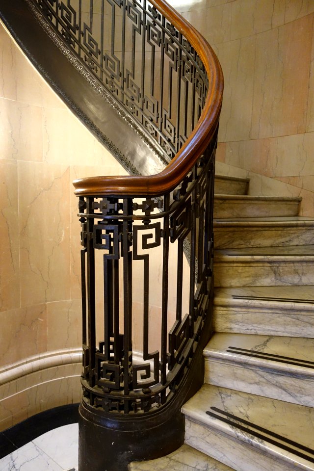Stairway, Mechanics' Institute - San Francisco, CA - DSC03334
