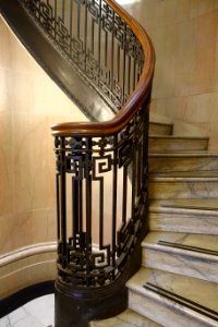 Stairway, Mechanics' Institute - San Francisco, CA - DSC03334