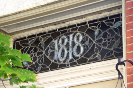 Stained-Glass Transom, South Side, Pittsburgh, 2019-10-05, 02