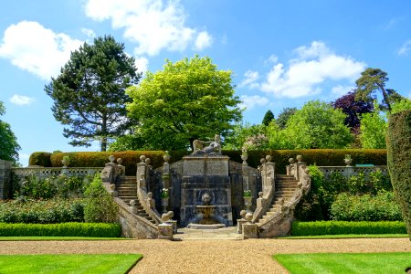Stairway on the Terrace Gardens - Bowood House - Wiltshire, England - DSC00674