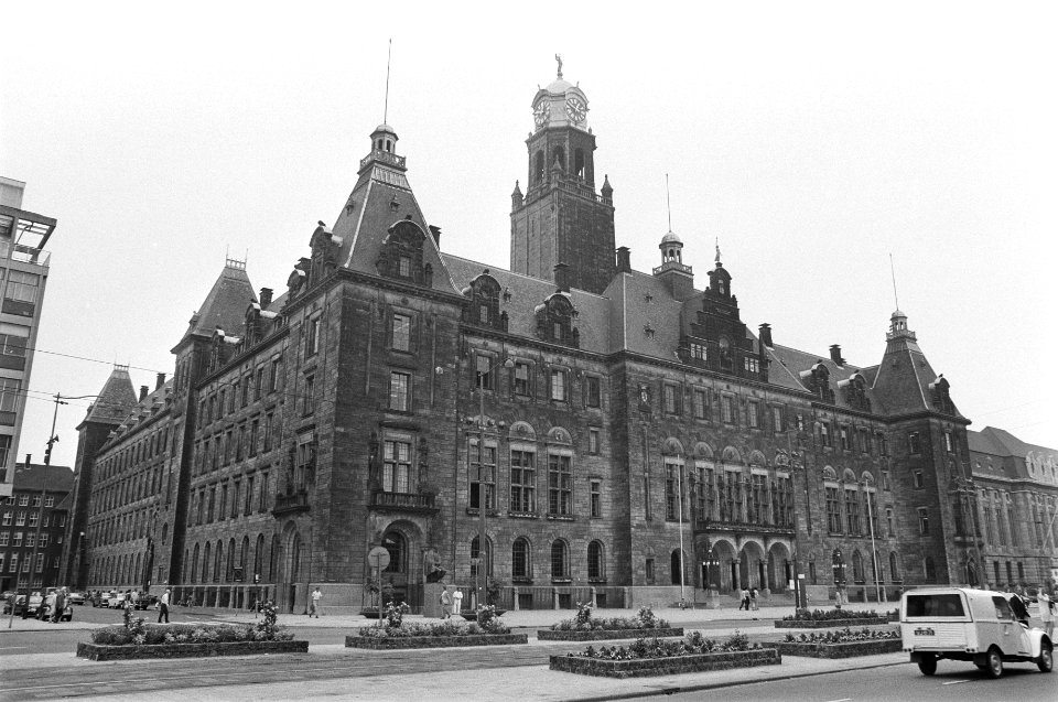 Stadsgezichten Rotterdam, stadhuis exterieur, Bestanddeelnr 924-7261