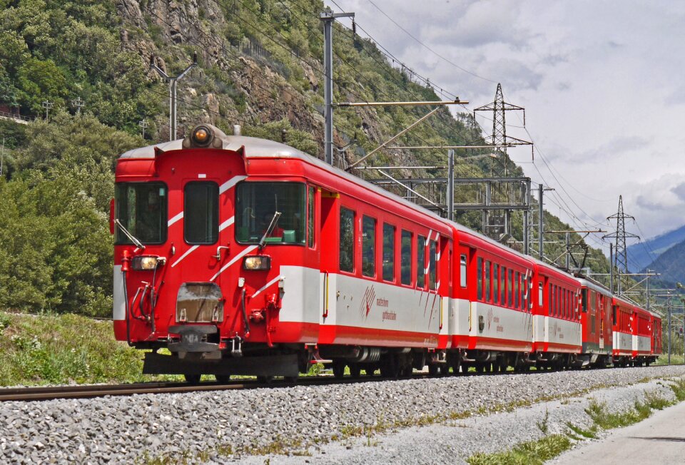 Old regional train rhone valley