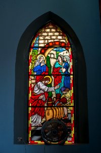 Stained glass window in Basilica of Our Lady of the Valley 12