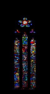 Stained glass window in Catedral Sé