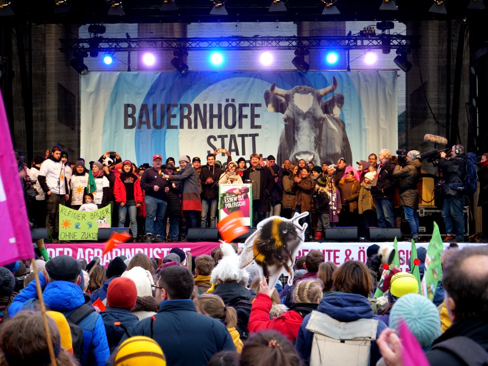 Stage of the "Wir Haben Es Satt!" Demonstration 2019 09