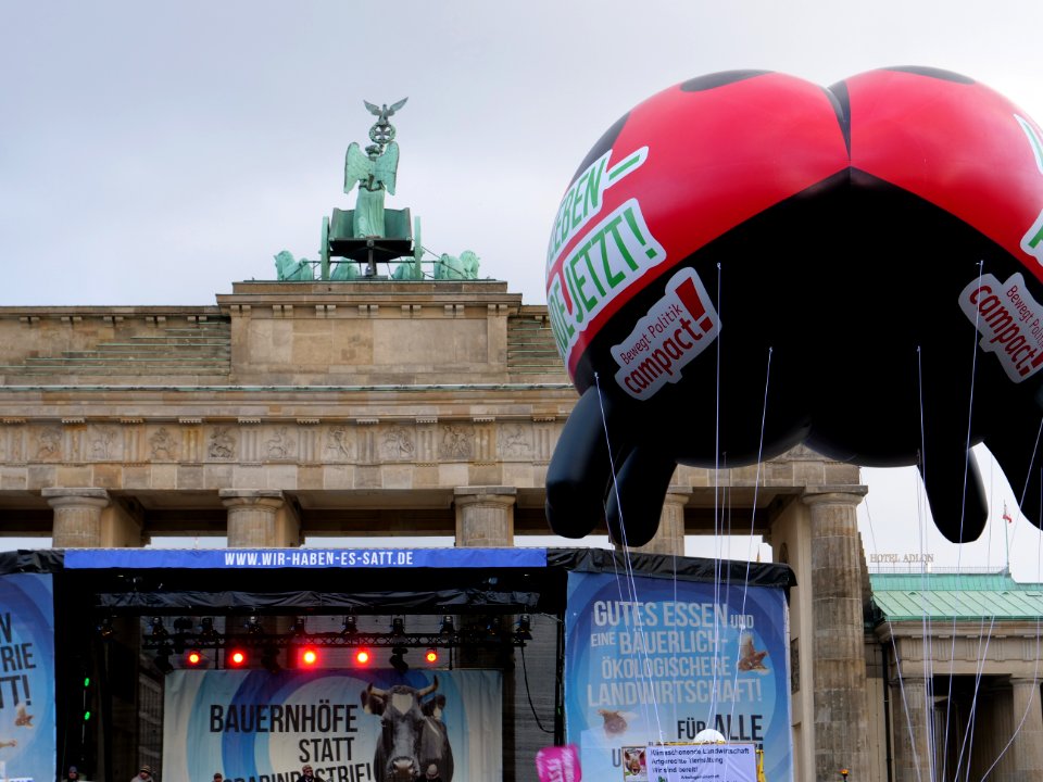 Stage of the "Wir Haben Es Satt!" Demonstration 2019 06