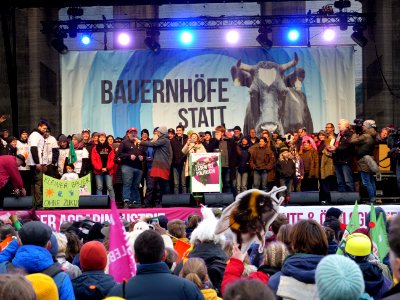 Stage of the "Wir Haben Es Satt!" Demonstration 2019 08