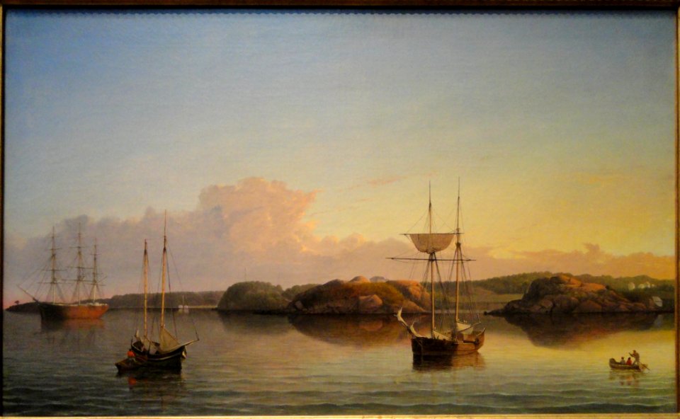 Stage Rocks and Western Shore of Gloucester Outer Harbor, by Fitz Henry Lane, 1857, oil on canvas - National Gallery of Art, Washington - DSC00071
