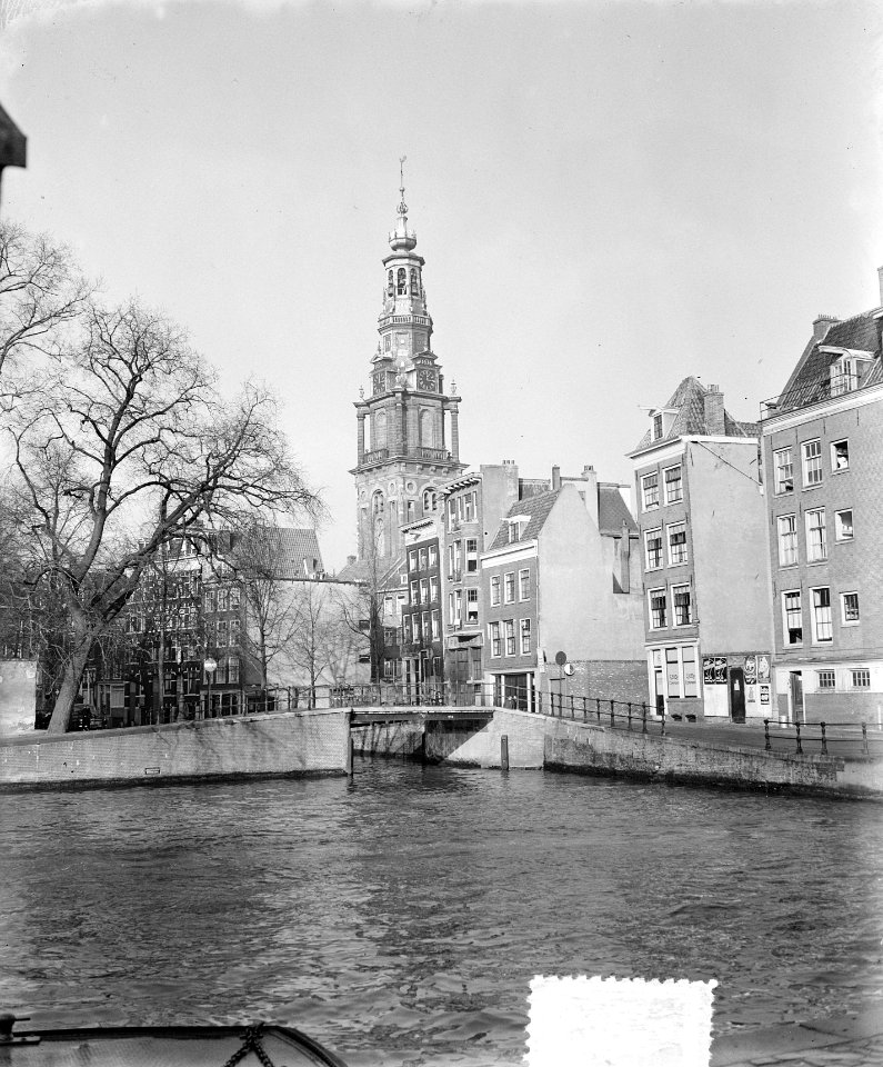 Stadsgezichten, Zuiderkerk met Raamgracht, Bestanddeelnr 906-2505