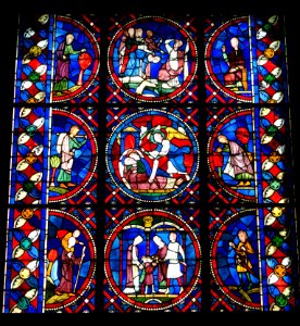 Stained glass from the Cathedral of Soissons, French, 13th century - Corcoran Gallery of Art - DSC01210