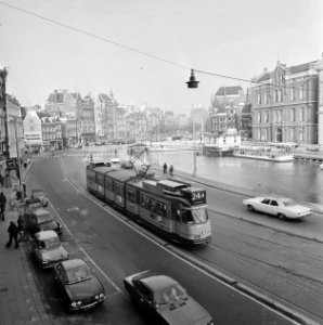 Stadsgezichten in Amsterdam (opdracht Amsterdam Boek ), overzicht Rokin, richtin, Bestanddeelnr 927-5707