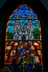 Stained glass window in Basilica of Our Lady of the Valley 06