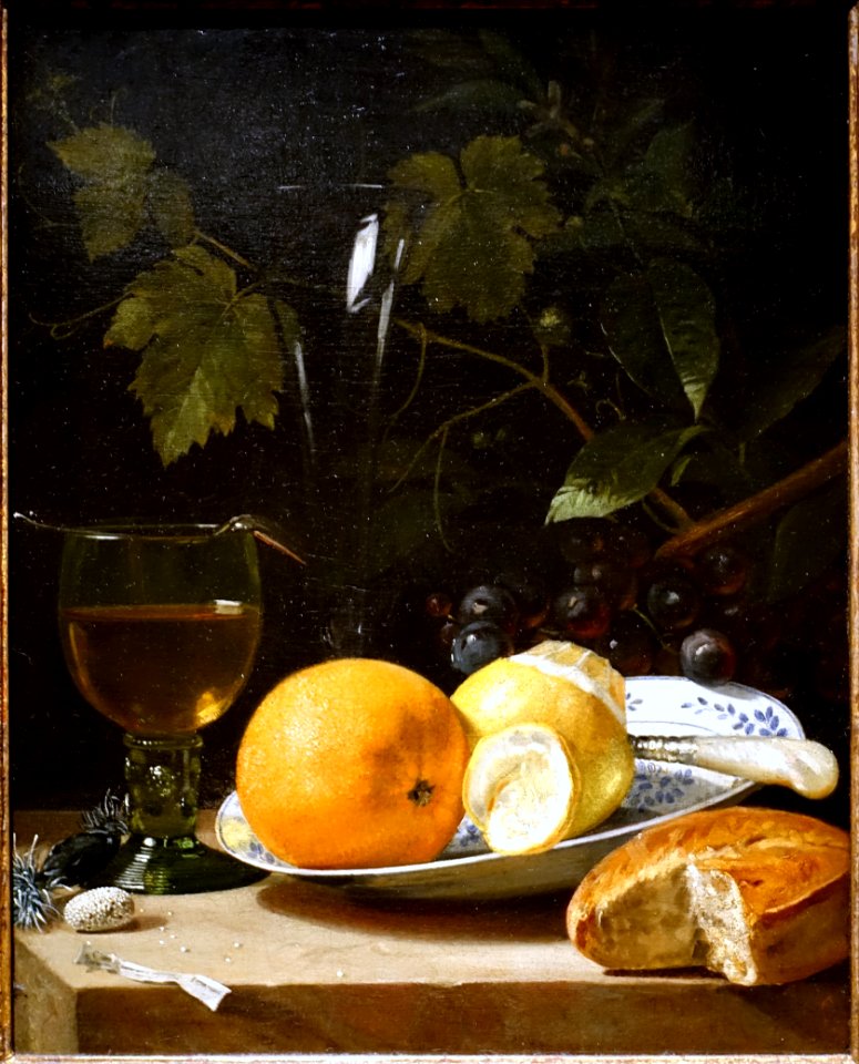 Still life by Juriaen van Streeck, Dutch, mid 1600s, oil on canvas - Princeton University Art Museum - DSC06520