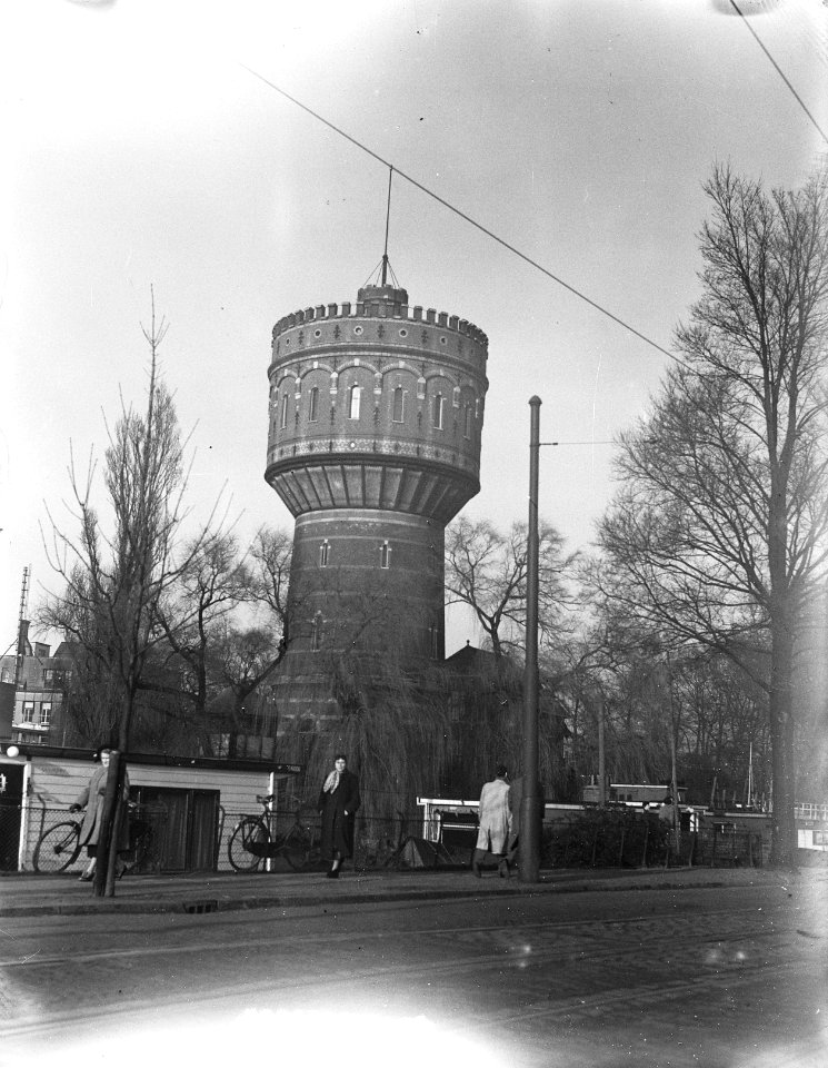 Stadsgezichten Delft. Watertoren te Delft, Bestanddeelnr 905-4971