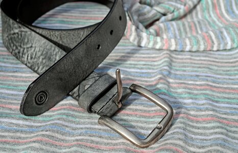 Metal belt leather