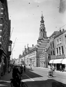 Stadsgezichten Leiden, tegenwoordige stadhuis, Bestanddeelnr 907-1851
