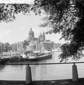 Stadsplaatje Sint Nicolaaskerk in Amsterdam, Bestanddeelnr 912-6194 photo