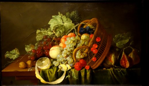 Still Life with a Basket of Fruit, by Cornelis de Heem, c. 1654, oil on panel - National Museum of Western Art, Tokyo - DSC08426