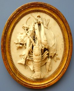 Still Life (Fishing) by Jean-Antoine Houdon, c. 1777, marble - Bode-Museum - DSC02891