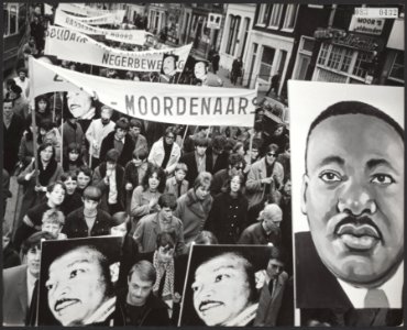 Stille optocht voor Martin Luther King, Bestanddeelnr 083-0432